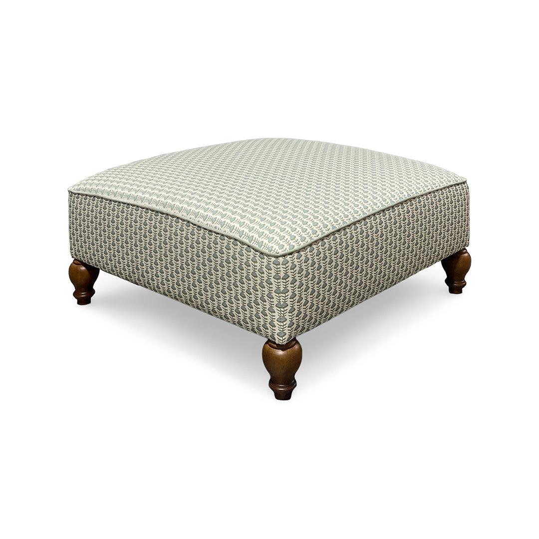 Adeline Ottoman from Best Home Furnishings in Multicolor Cotton / Natural Fiber Blend, Made in USA
