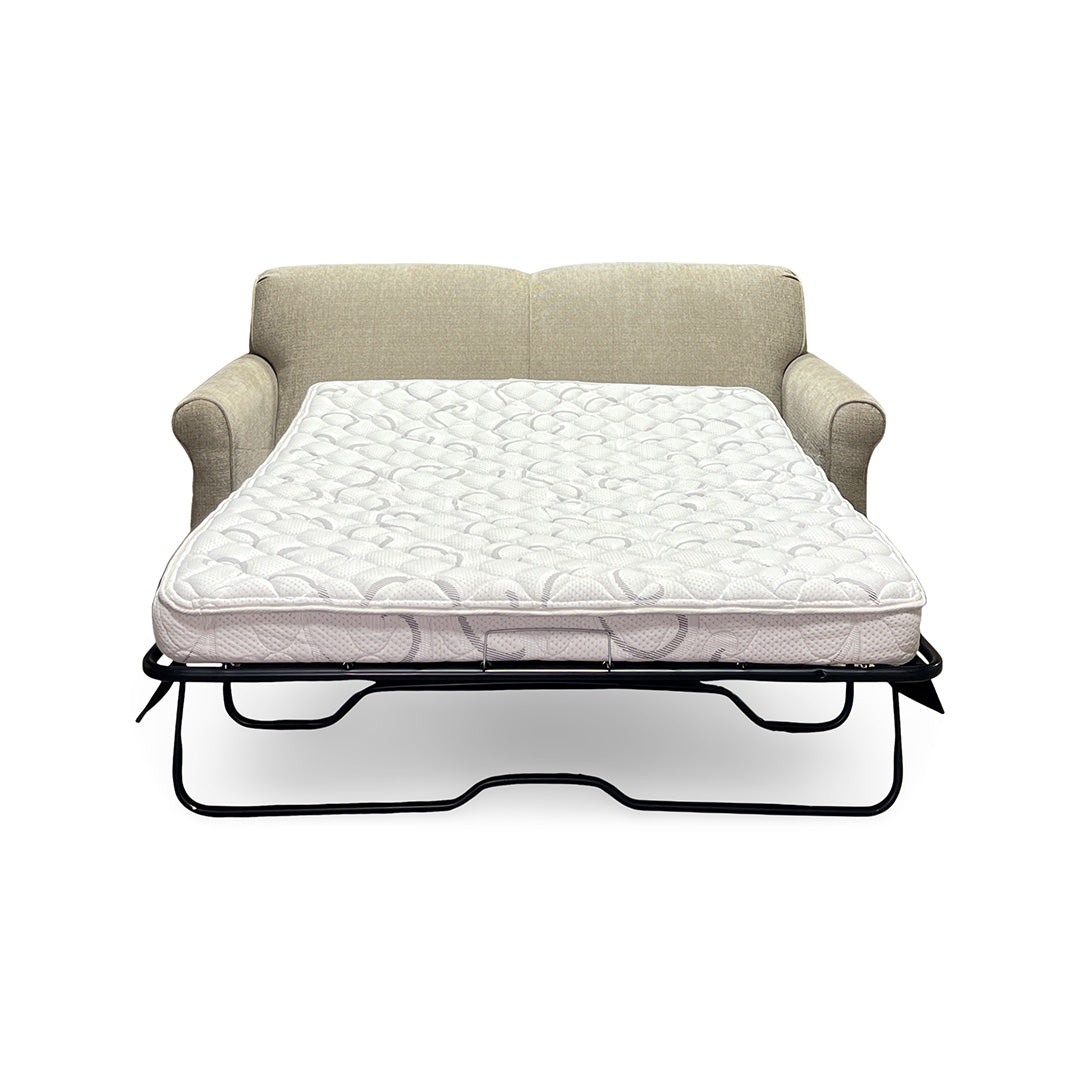 Beige Fabric Angie Visco Full Sleeper Loveseat from England - Additional view 4