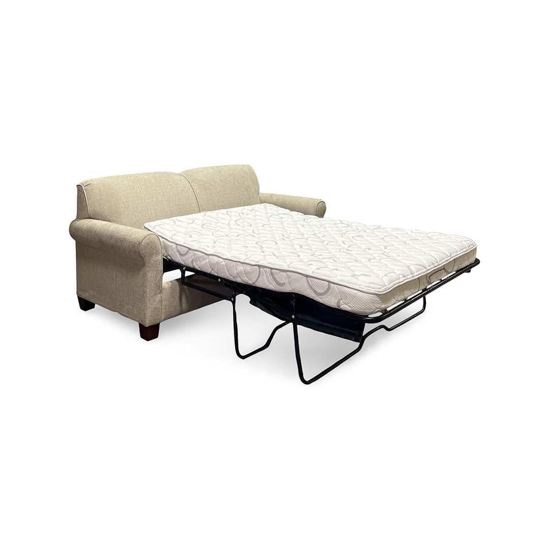 Beige Fabric Angie Visco Full Sleeper Loveseat from England - Detail view