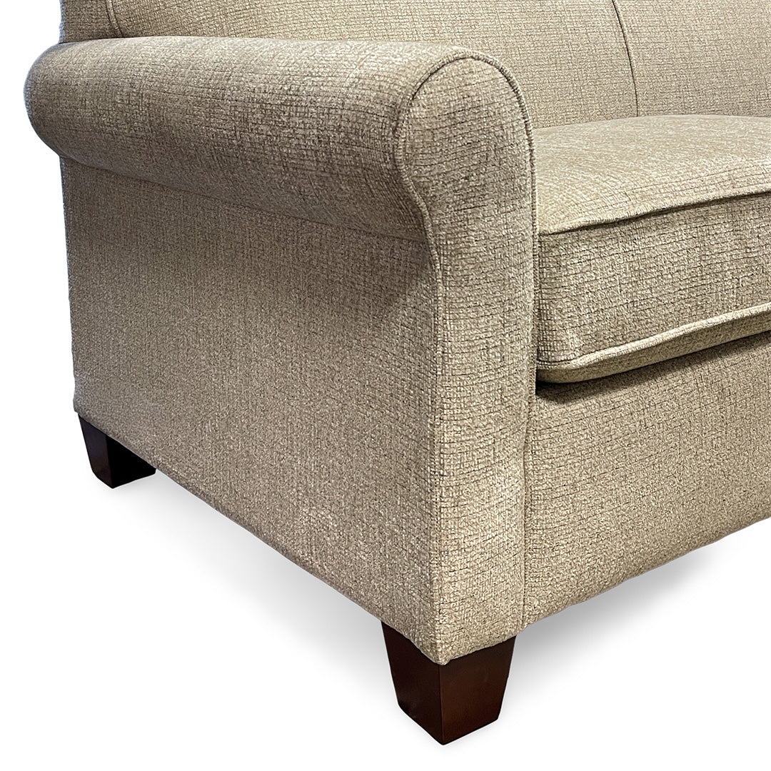 Beige Fabric Angie Visco Full Sleeper Loveseat from England - Additional view 9