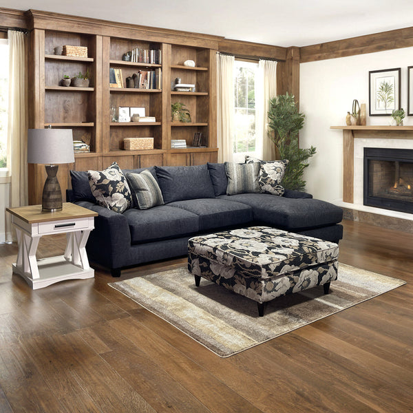 Argo Right Chaise Sectional with Ottoman