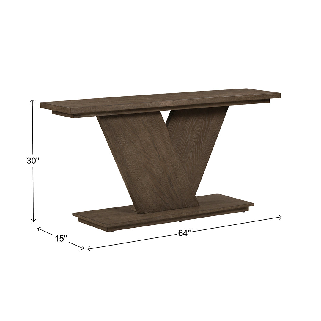 Aspen Sky Sofa Table from Liberty Furniture in Brown Veneer - Additional view 9