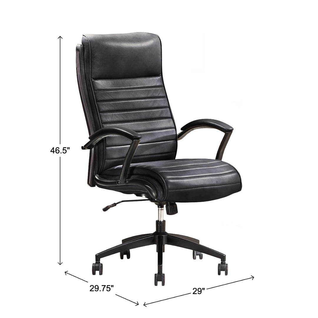 Atlas Leather Desk Chair from Parker House - Leather detail