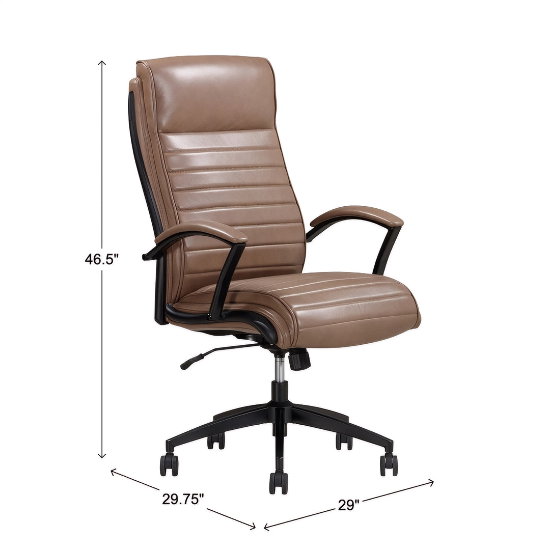 Atlas Leather Desk Chair from Parker House - Leather detail
