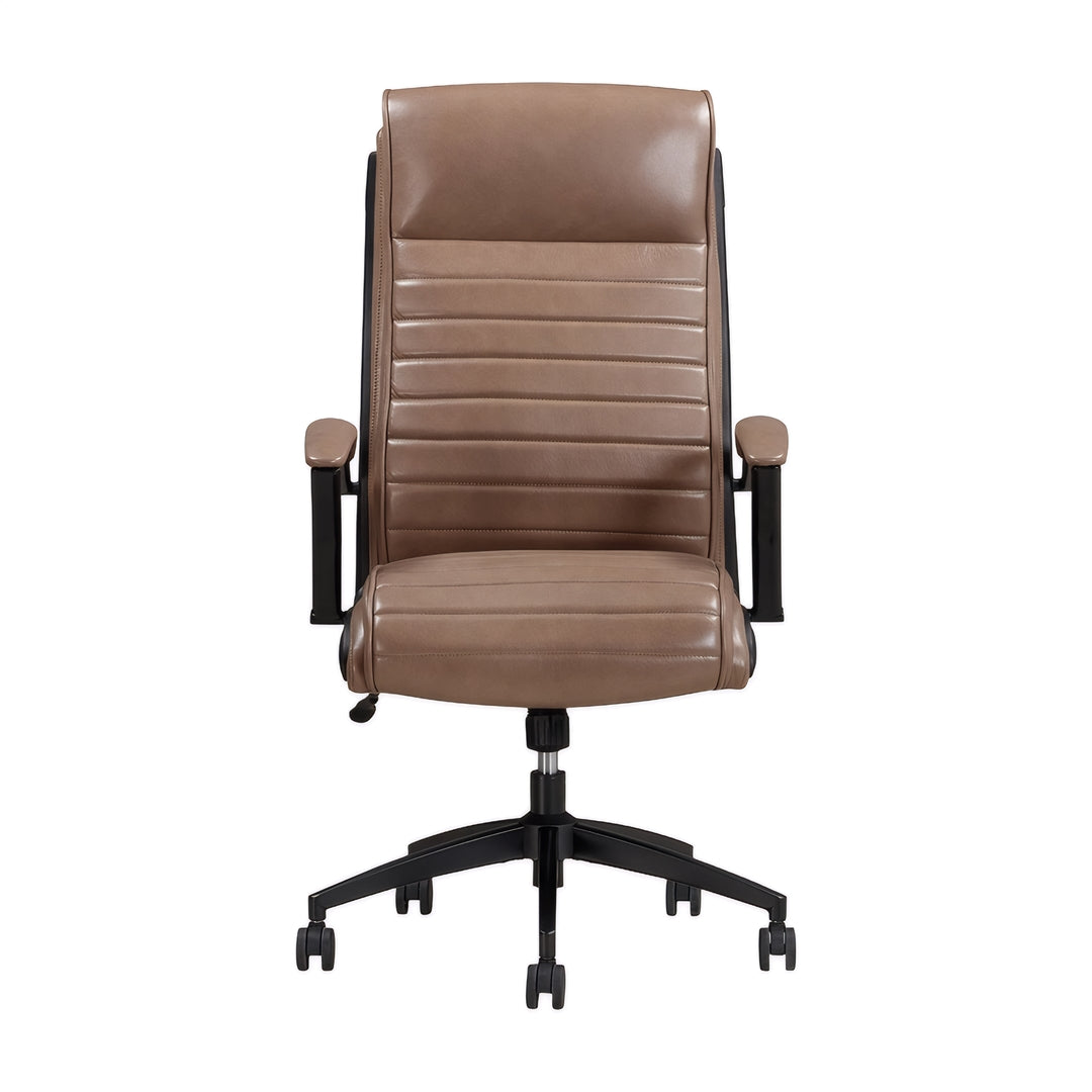 Atlas Leather Desk Chair from Parker House with Casters - Leather detail