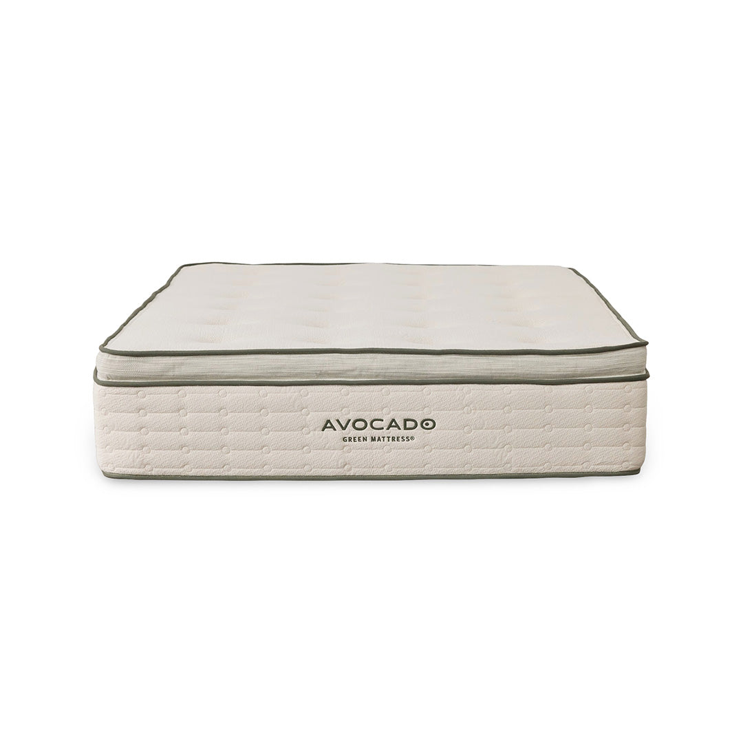 Medium Cotton / Natural Fiber Blend Avocado Pillowtop Green Mattress with Cooling from Avocado Mattress - Overhead view