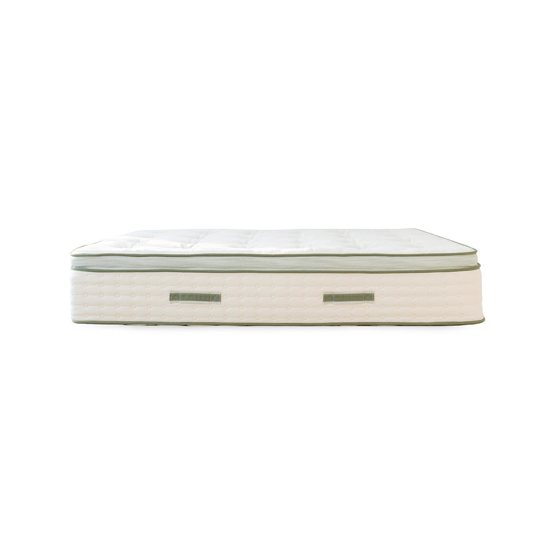 Medium Cotton / Natural Fiber Blend Avocado Pillowtop Green Mattress with Cooling from Avocado Mattress - Overhead view