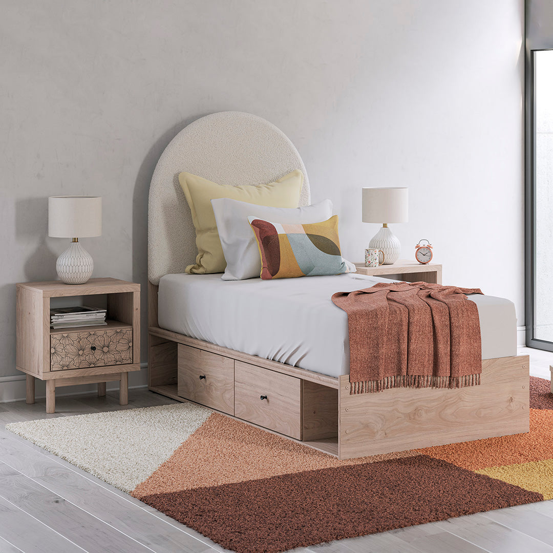 Cama con almacenamiento Arloster
