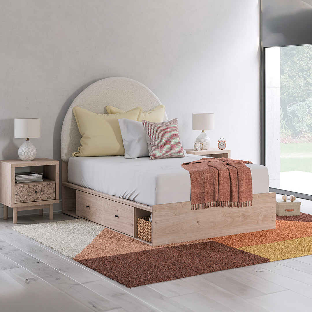 Cama con almacenamiento Arloster