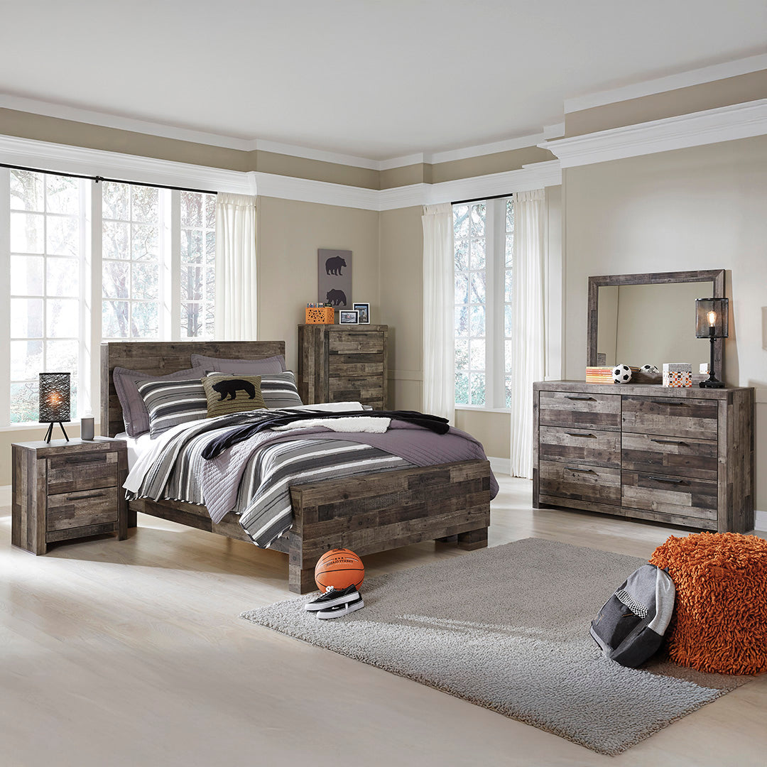 Cama con paneles Derekson