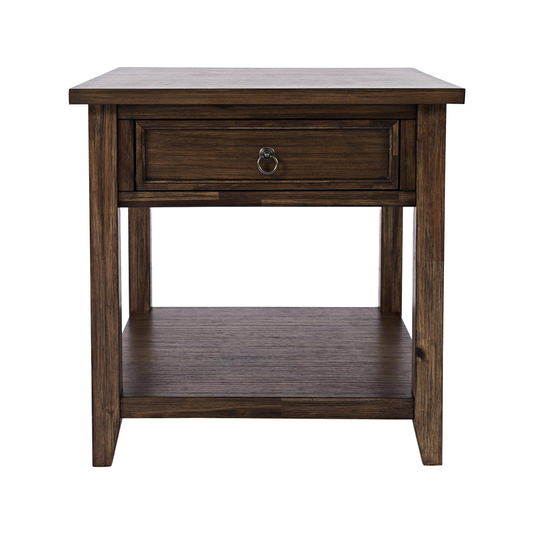 Brown Bakersfield End Table from Jofran - Alternate angle