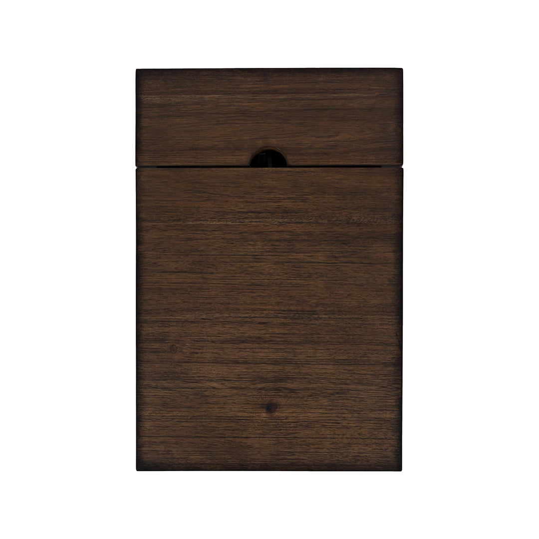 Brown Bakersfield Power Side Table with USB Port from Jofran - Side view