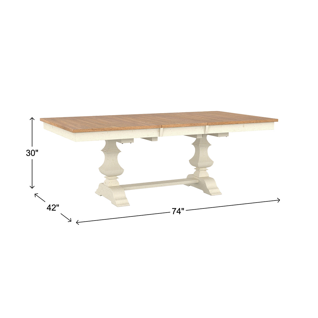 White Solid wood Banks Dining Set (5pc) from John Thomas (Whitewood IND) - Additional view 9