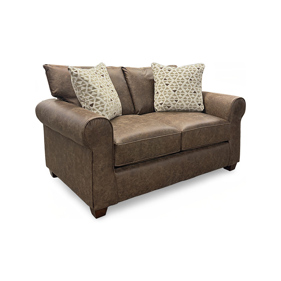 Billie Sofa and Loveseat from Fusion in Brown, Made in USA - Additional view 8