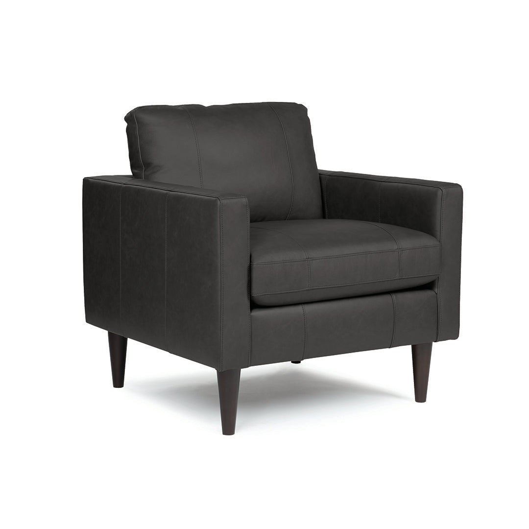 Silla de cuero Trafton