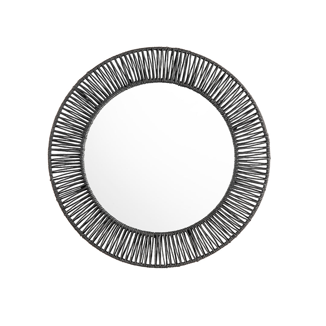 Onyx Round Mirror