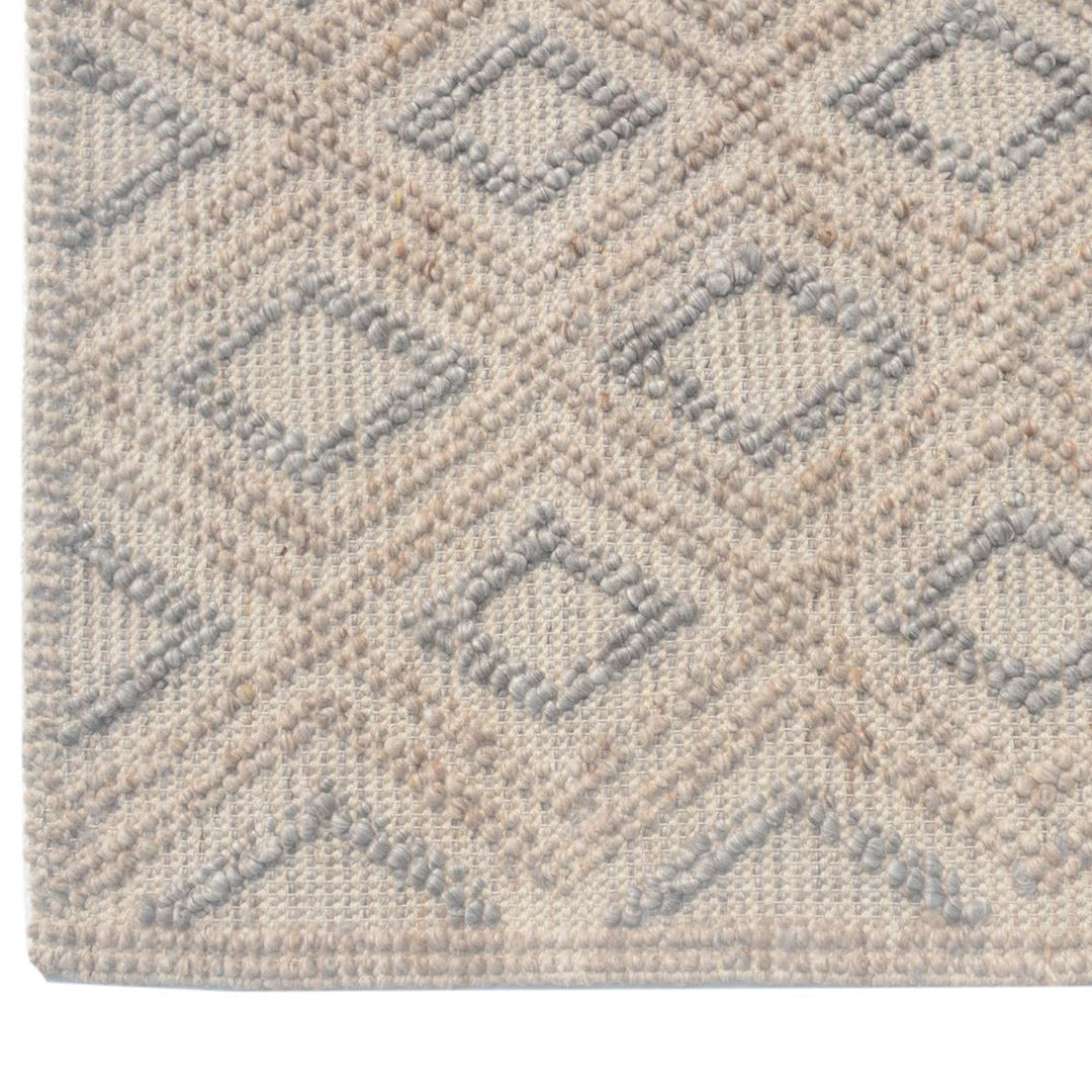 Chloe Natural Grey Diamond Rug