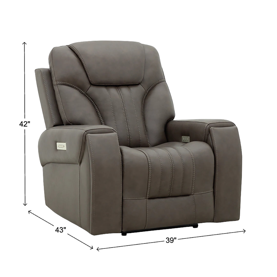 Clark Zero-G Home Theater Leather Recliner
