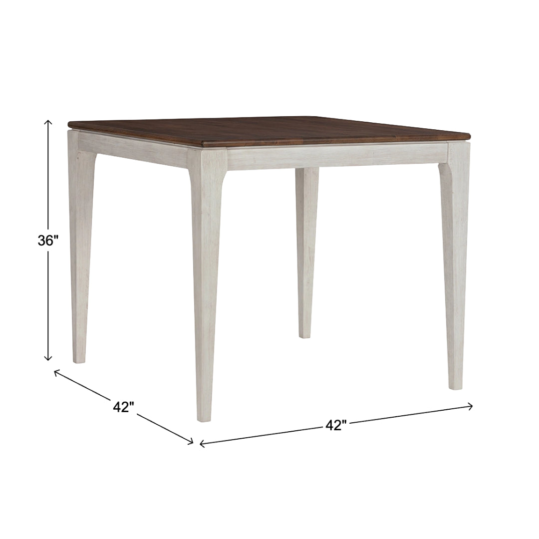 Crosby Counter Dining Set (5pc) (Seats 2-4) from Holland House in Upholstered - White finish