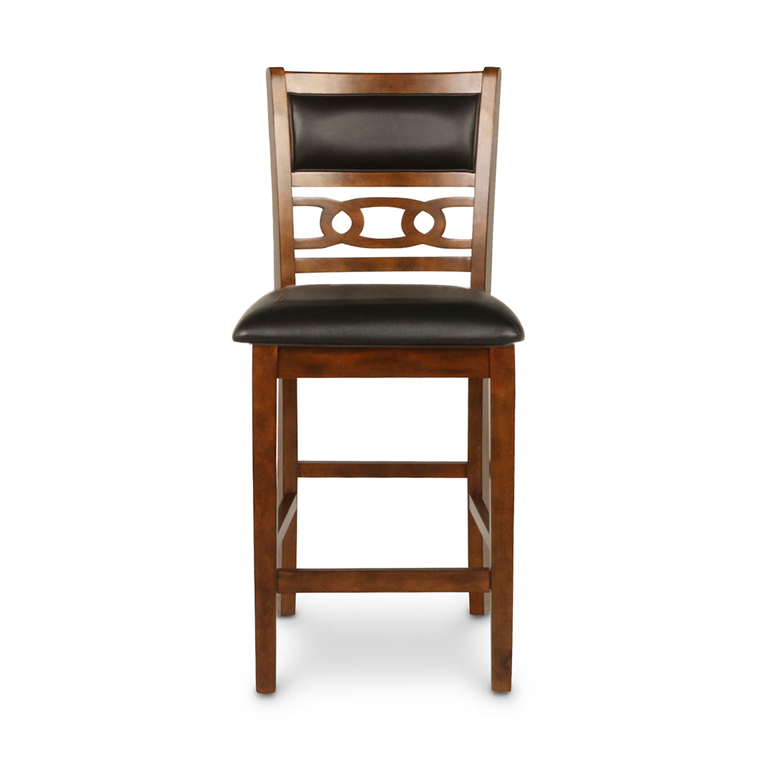 Silla de altura de mostrador Gia - Marrón