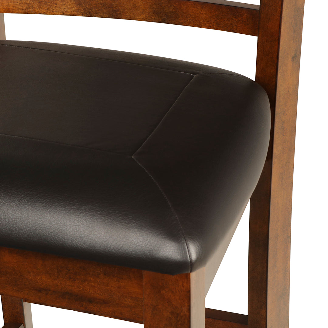 Silla de altura de mostrador Gia - Marrón