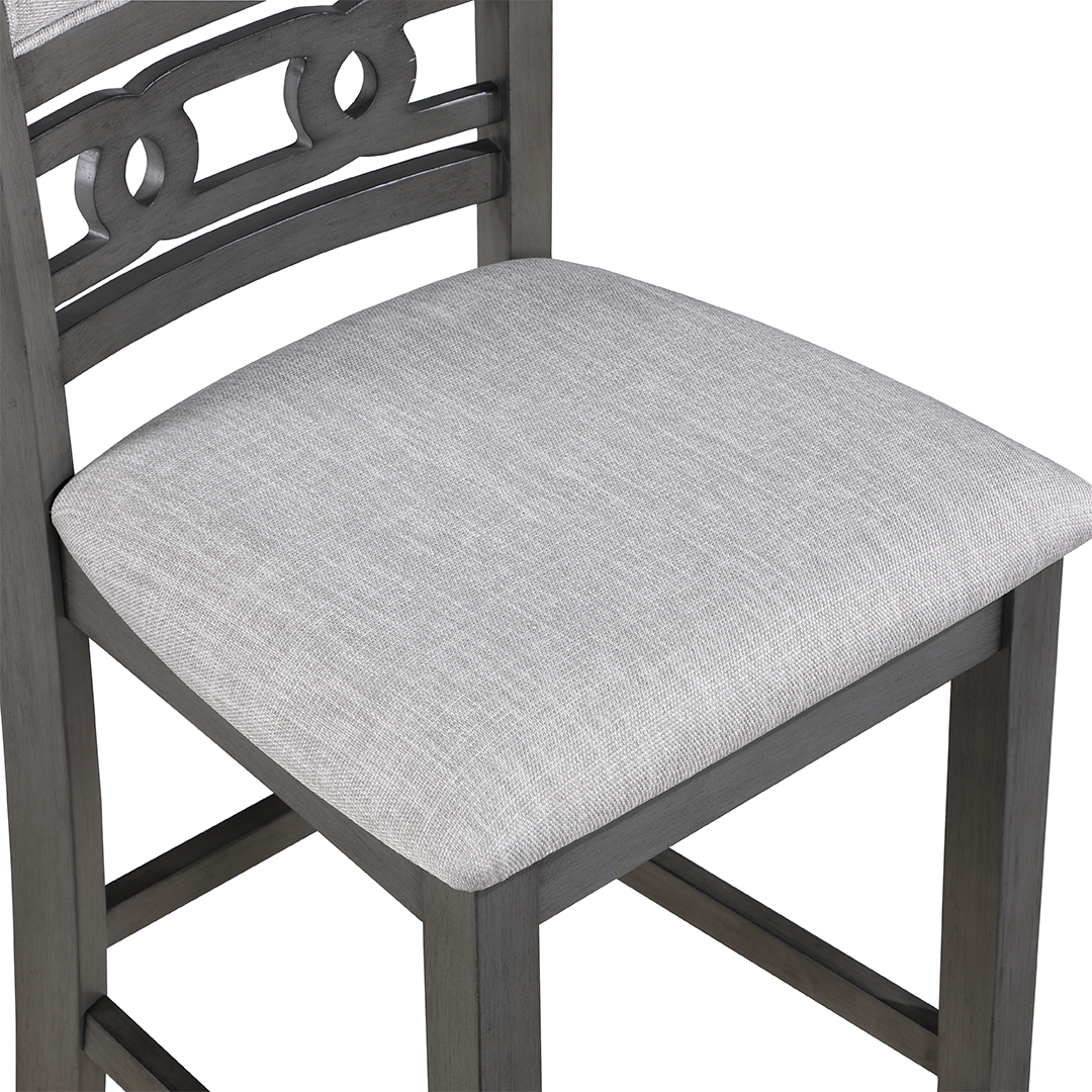 Silla de altura de mostrador Gia - Gris