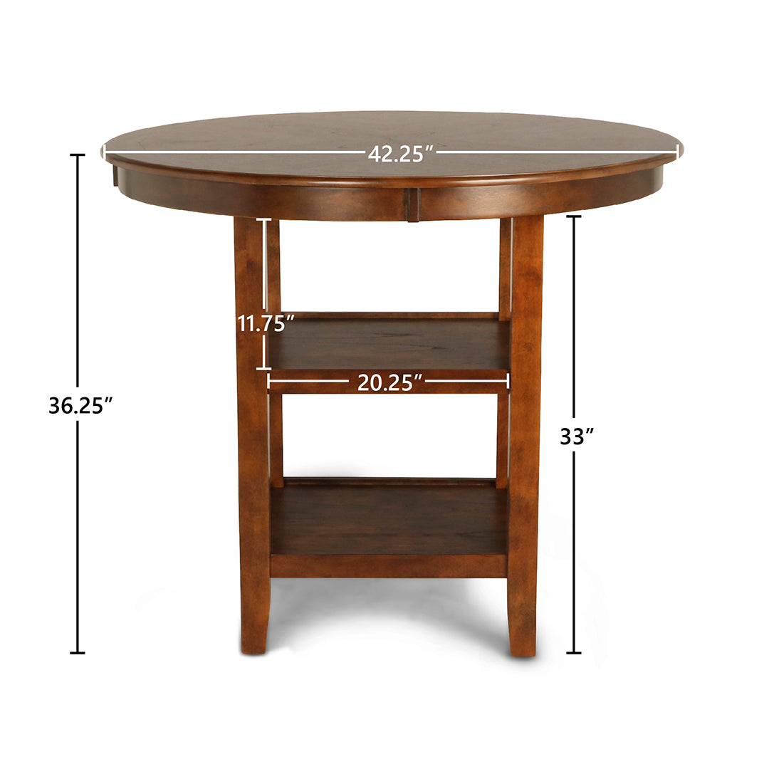 Juego de comedor de pub redondo Gia