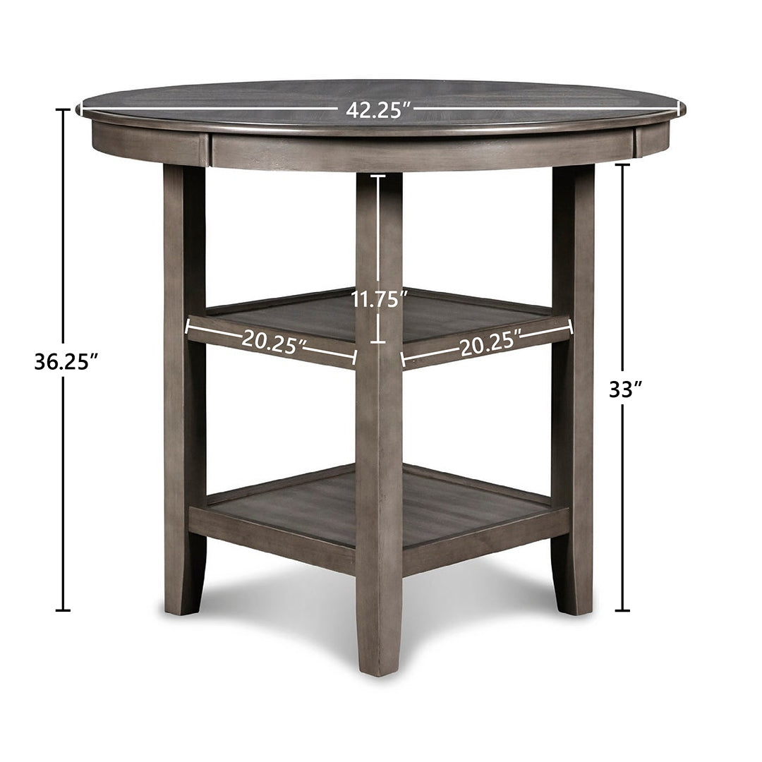 Juego de comedor de pub redondo Gia