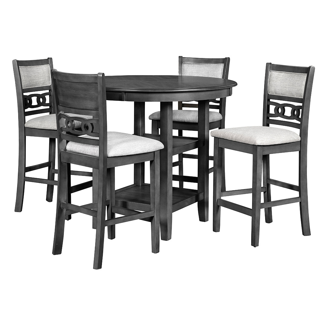 Juego de comedor de pub redondo Gia