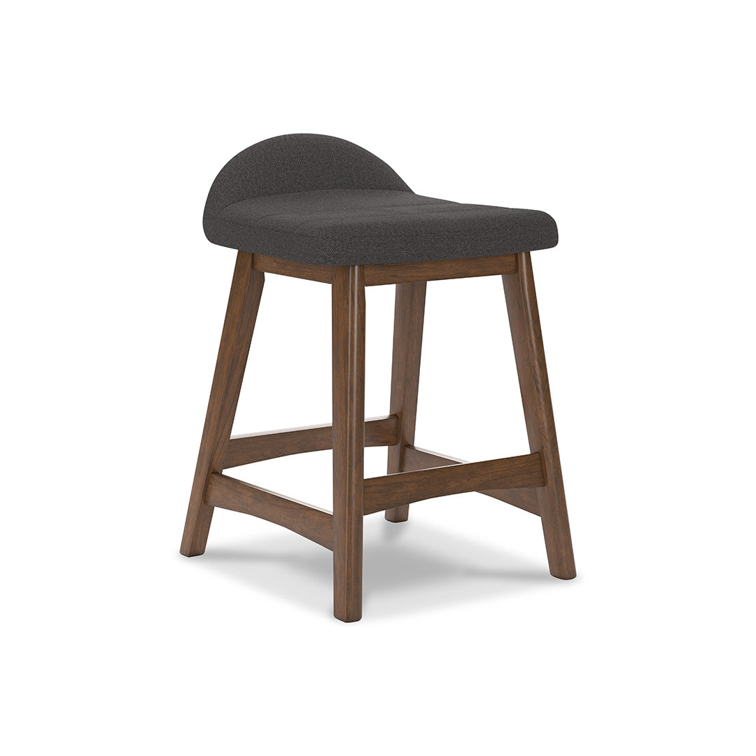 Lyncott Counter Height Bar Stool - Charcoal