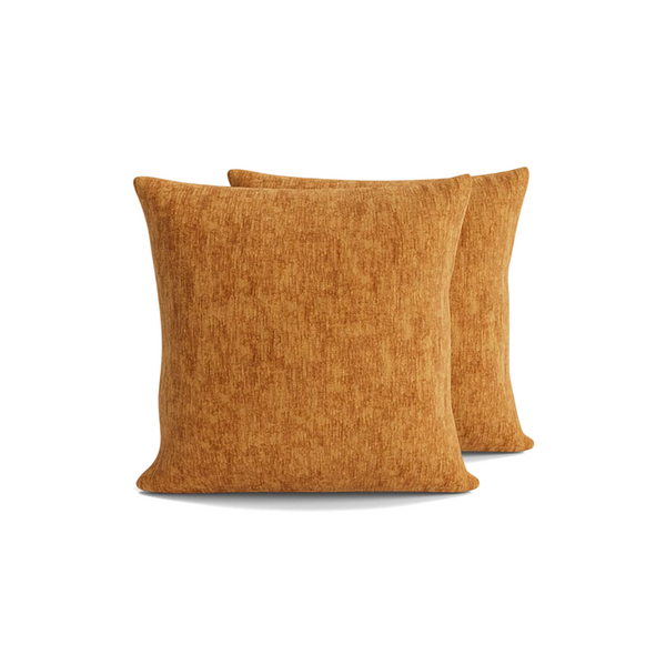 Joybird orange accent throw pillows