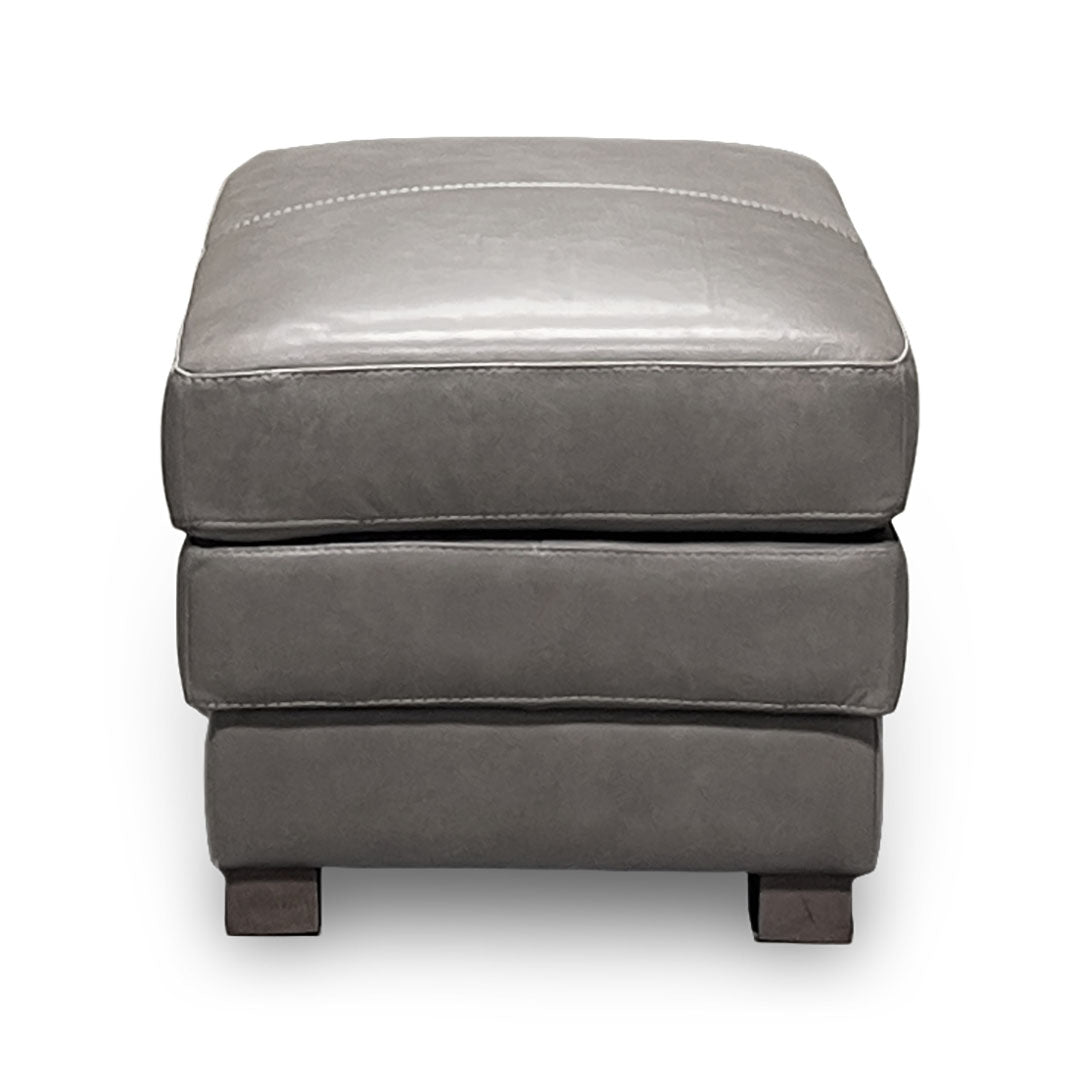 Denver Leather Ottoman