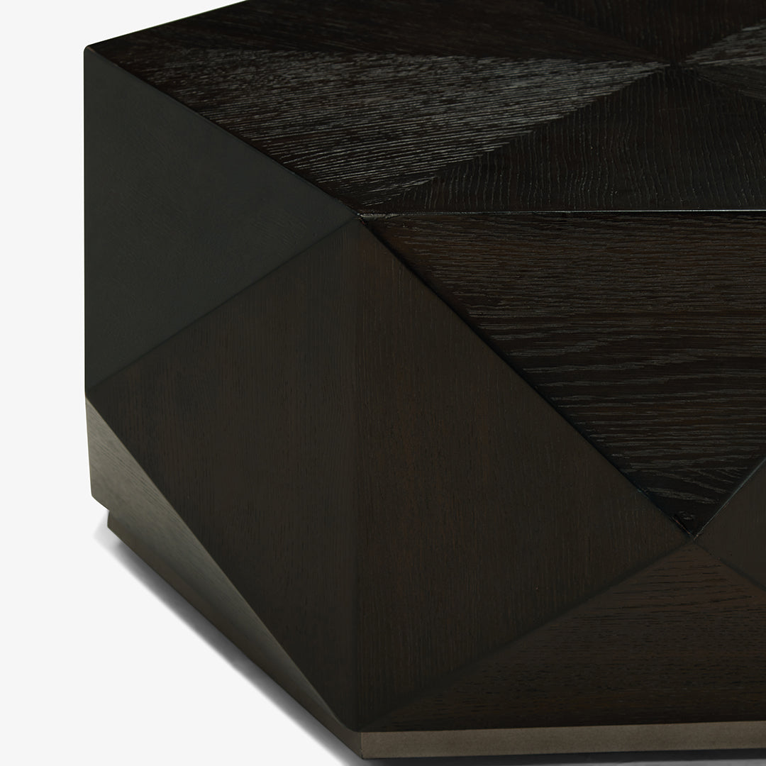 Joybird geometric black coffee table