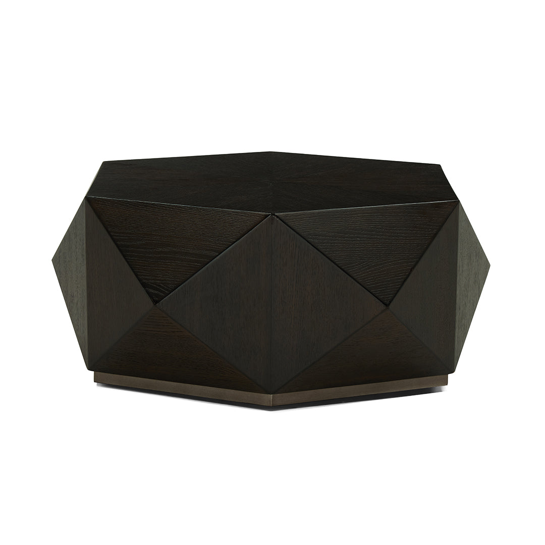 Joybird geometric black coffee table