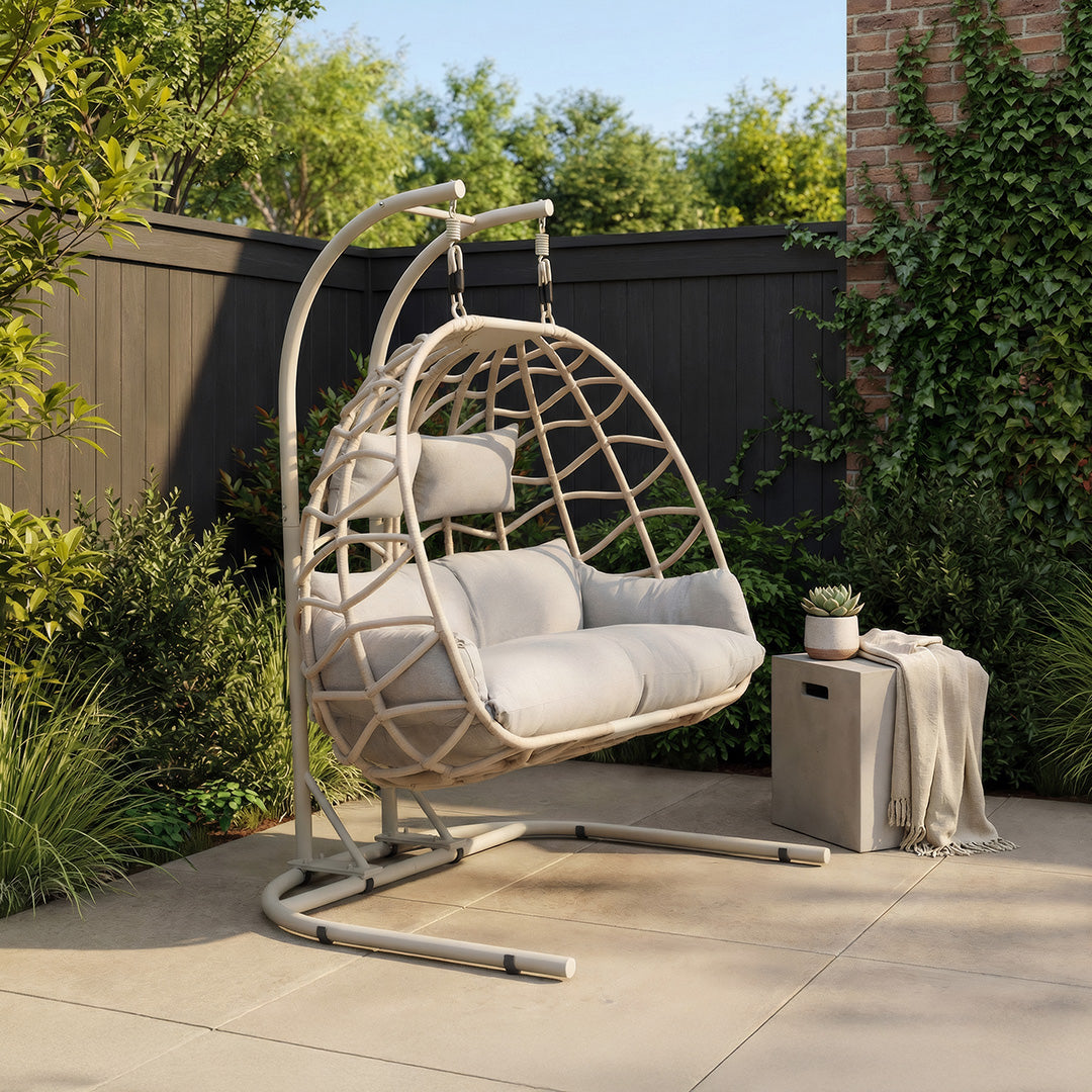 Double Basket Rope Chair