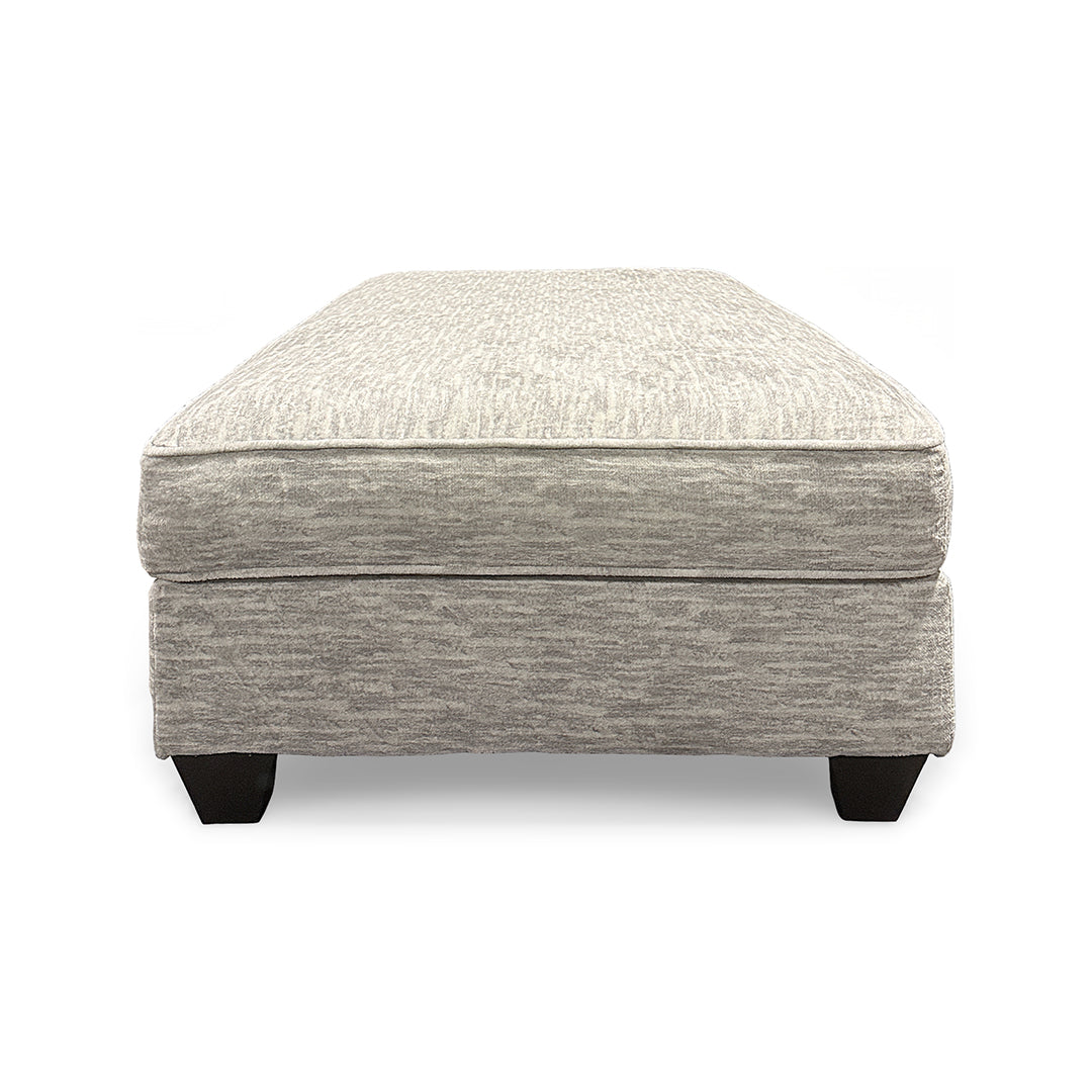 Dove Ottoman from Peak Living in Gray, Made in USA - Detail view