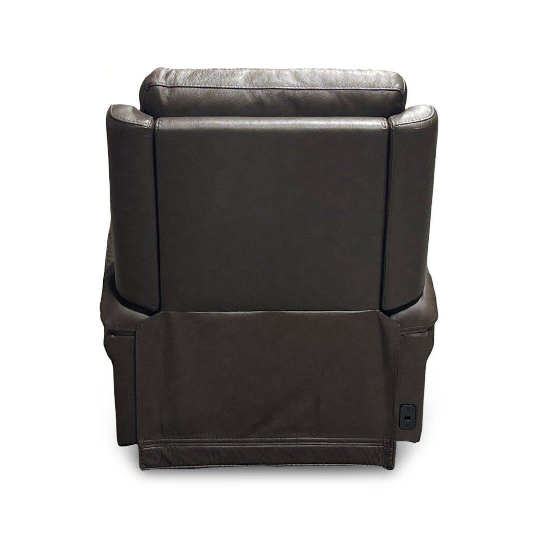 Sillón reclinable giratorio eléctrico de cuero Duncan