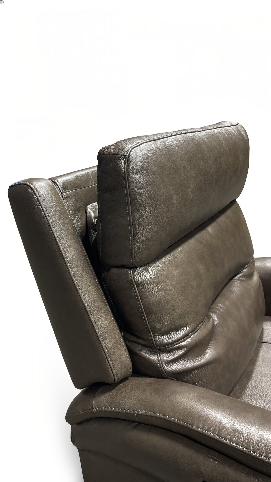 Sillón reclinable giratorio eléctrico de cuero Duncan