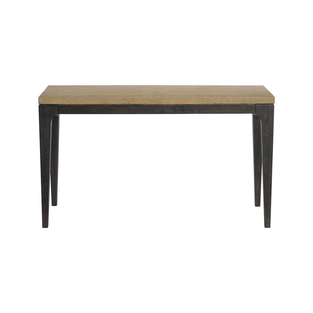 Beige Sutton Place Console Table from Emerald Home Furnishing - Front view