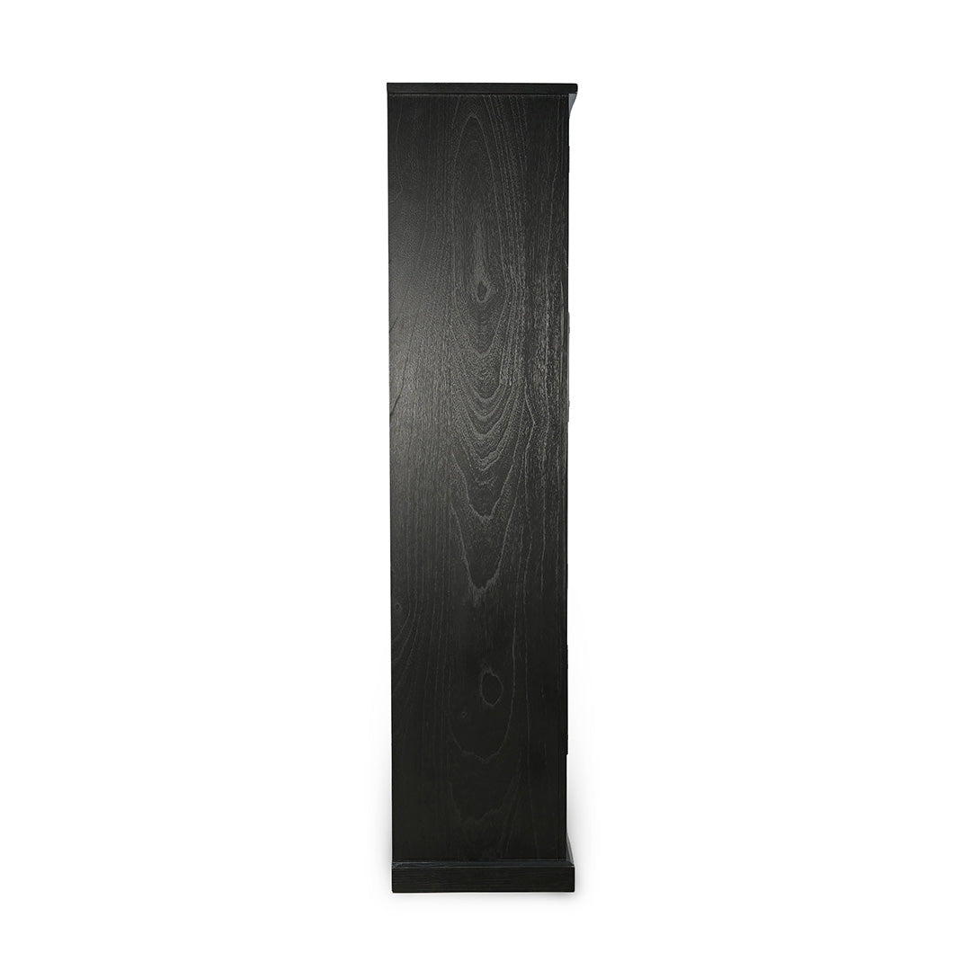 Elena Tall Cabinet from Sunny Designs, Inc. in Black Solid Wood - Additional view 4
