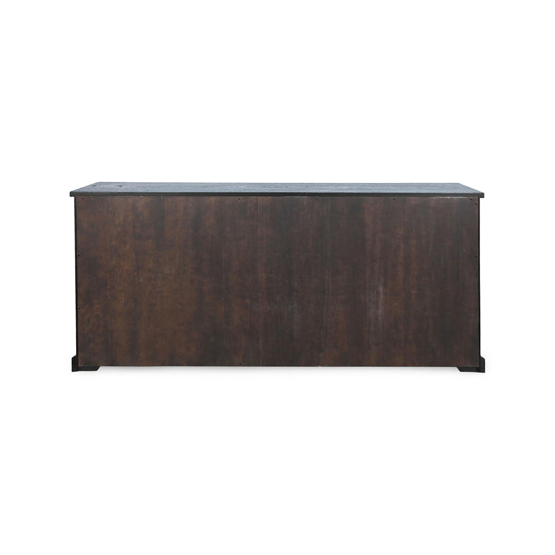 Elena Four Door Cabinet from Sunny Designs, Inc. in Black Solid Wood - Additional view 5