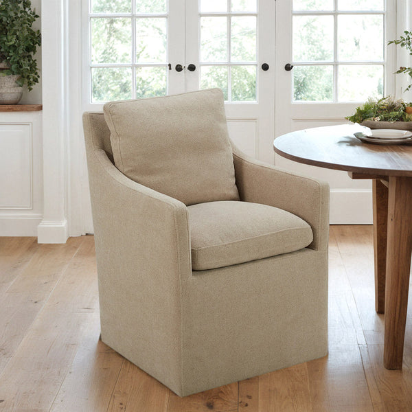 Elite Upholstered Dining Arm Chair