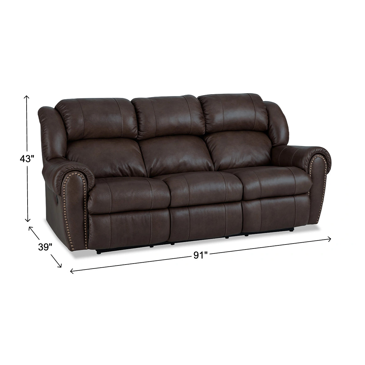 Franklin Leather Power Reclining Sofa