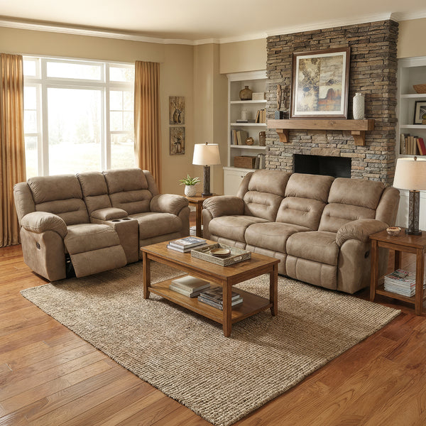 Gambler Reclining Loveseat with Console