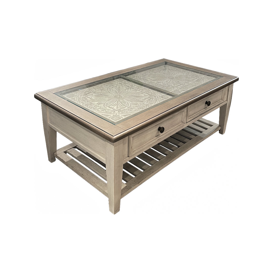 White Heartland Cocktail Table from Liberty Furniture - Detail view