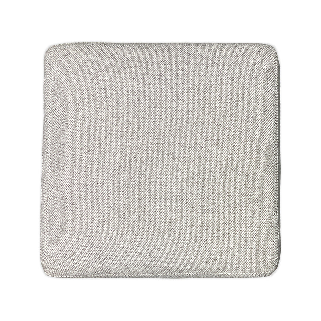 Jasmine Ottoman from Kuka Home in Gray Polyester - Additional view 5