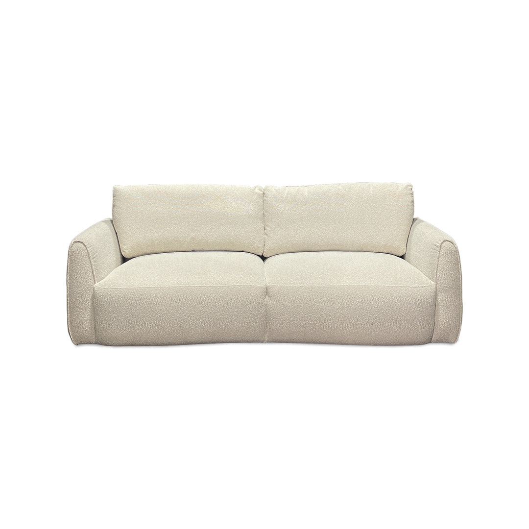 Jasmine Sofa from Kuka Home in Beige Polyester - Alternate angle