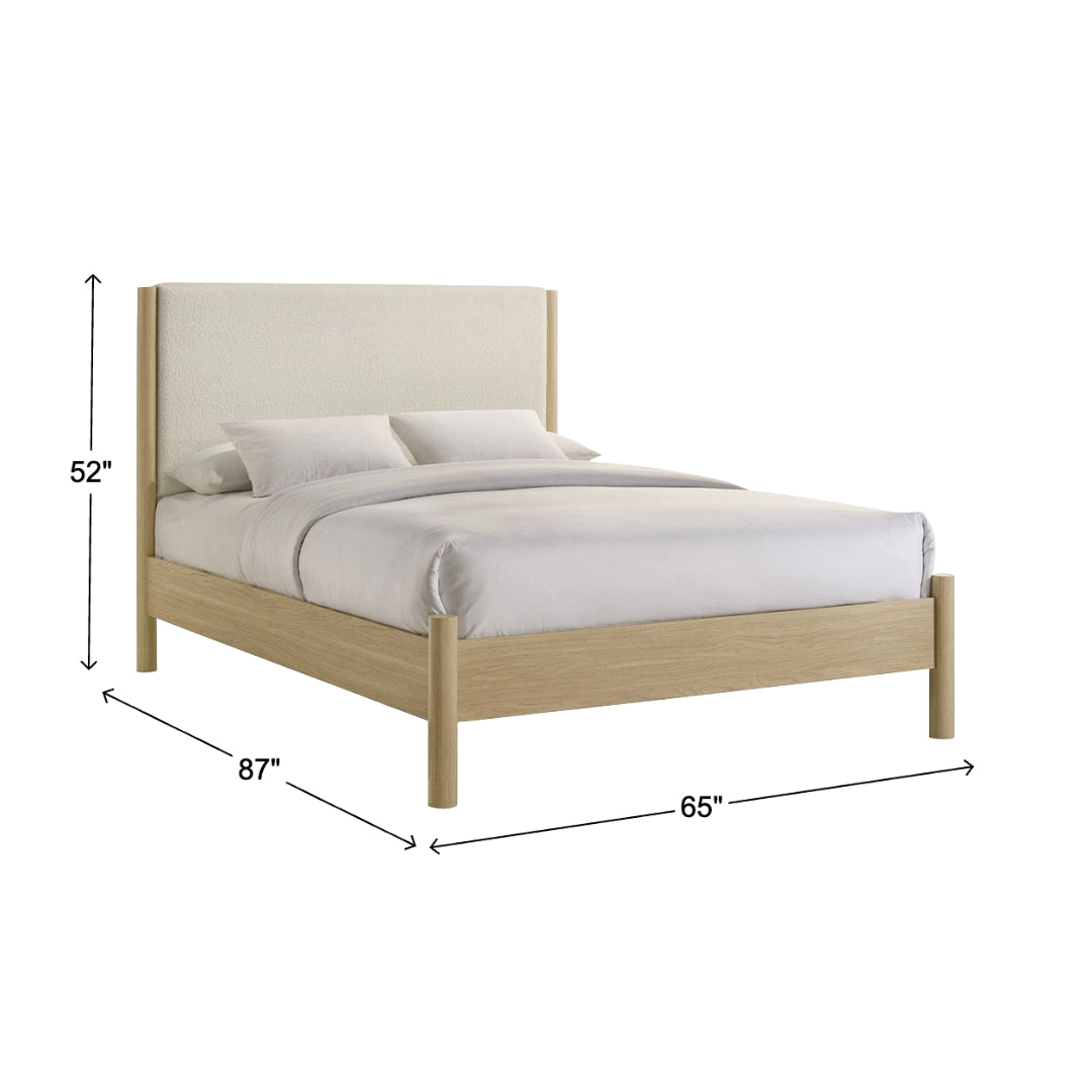 Jonas Bed from Elements International in Queen Beige - Additional view 5