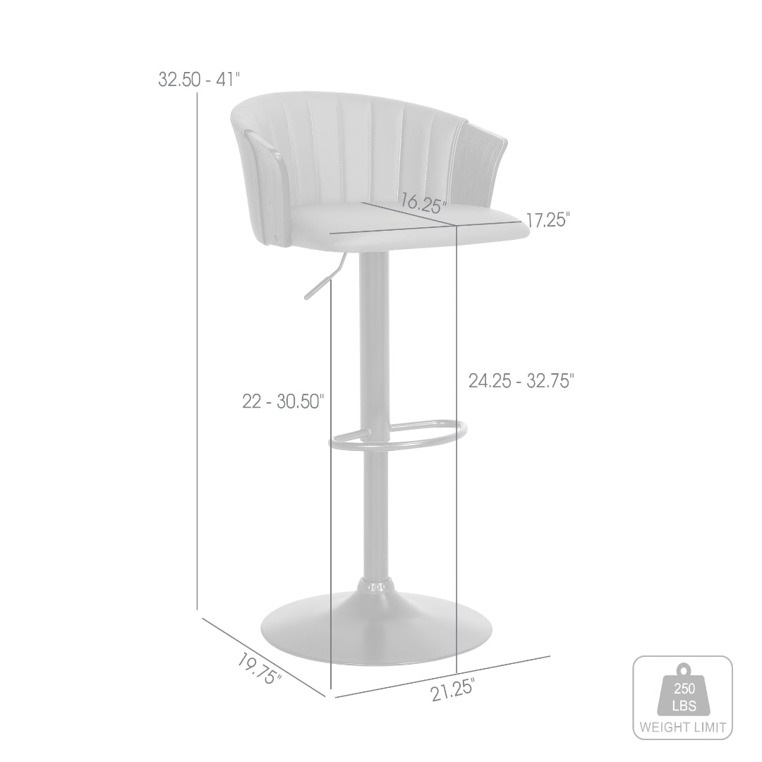 Taburete de bar ajustable Lydia