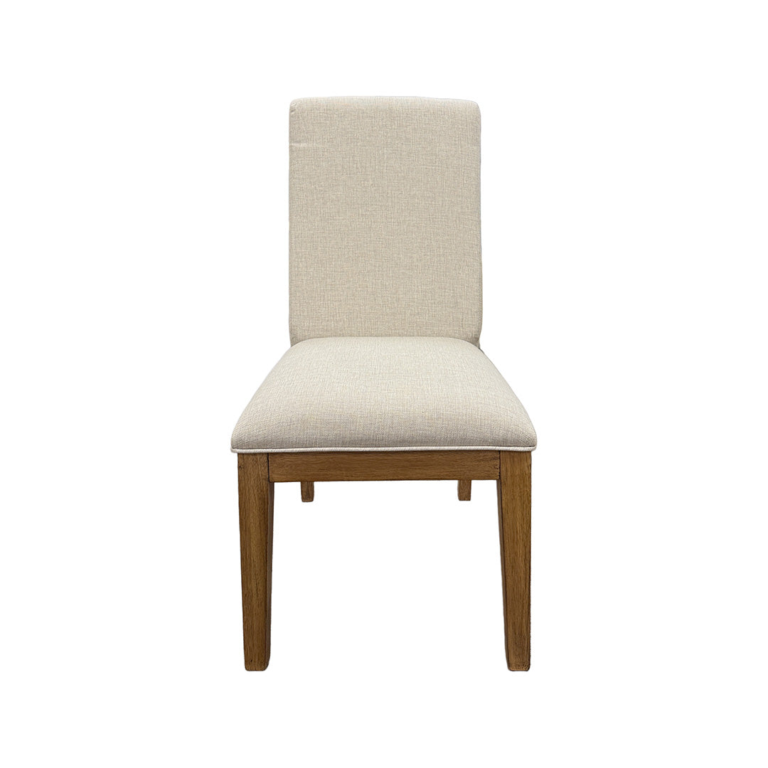 Brown Performance Fabric La Jolla Upholstered Side Chair from Napa Furniture Designs - Alternate angle